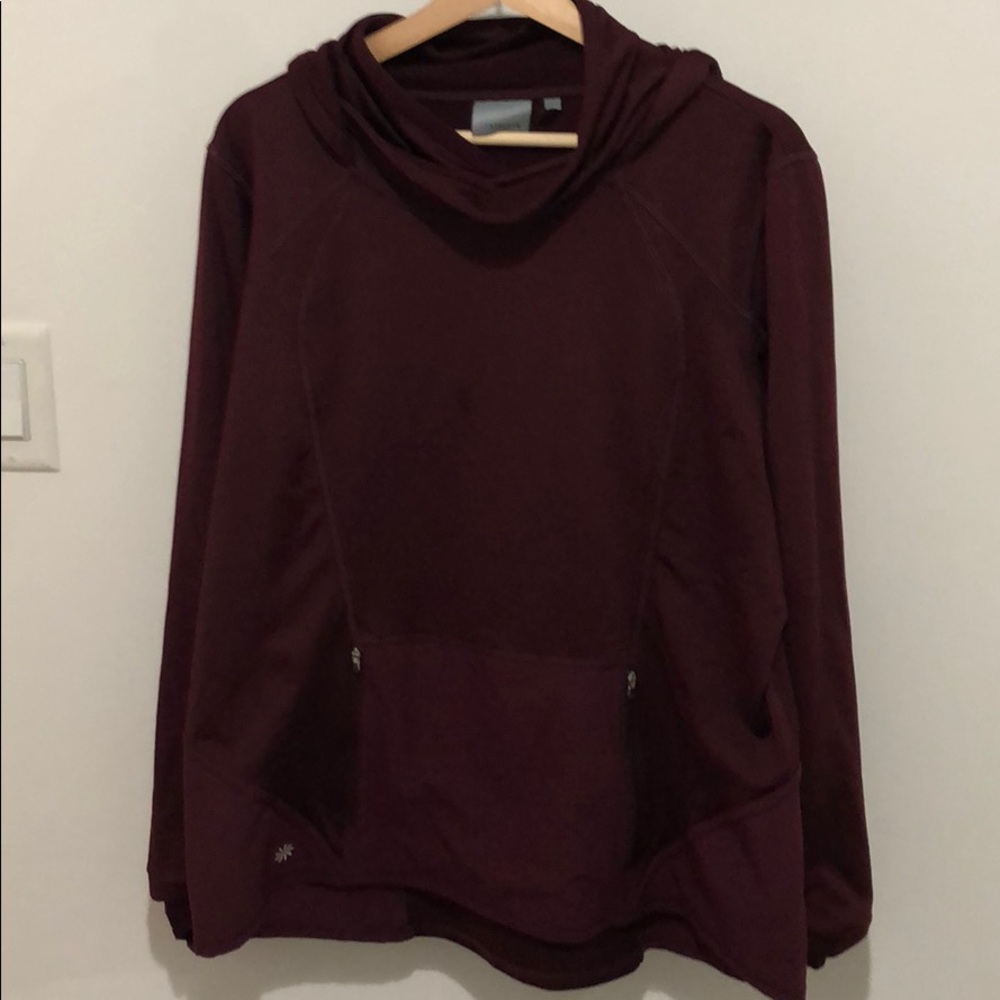 Maroon pullover hoodie